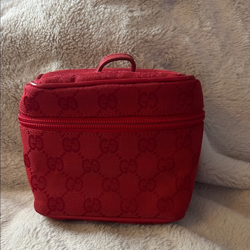 Gucci Scarlet Red Travel Pouch